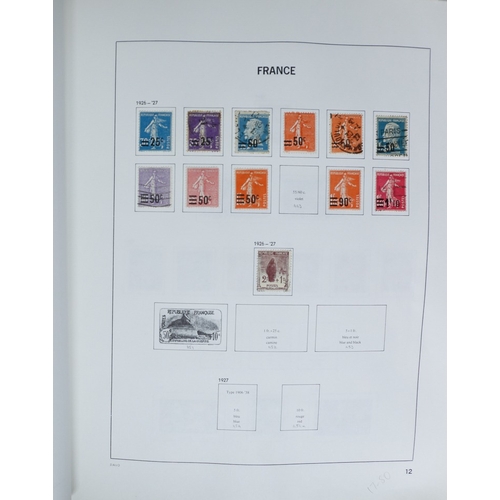 27 - Misc. Lots & Collections FRANCE 1849/1994 substantial mostly used collection in Davo printed album, ... 