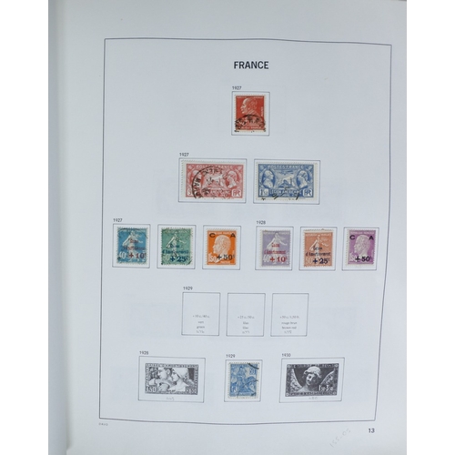 27 - Misc. Lots & Collections FRANCE 1849/1994 substantial mostly used collection in Davo printed album, ... 