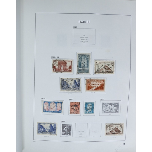 27 - Misc. Lots & Collections FRANCE 1849/1994 substantial mostly used collection in Davo printed album, ... 