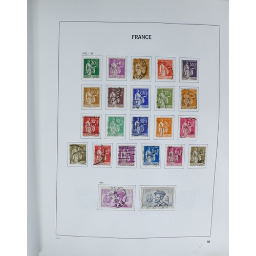 27 - Misc. Lots & Collections FRANCE 1849/1994 substantial mostly used collection in Davo printed album, ... 