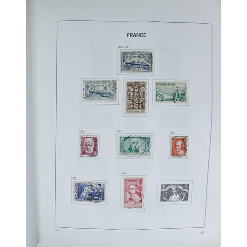 27 - Misc. Lots & Collections FRANCE 1849/1994 substantial mostly used collection in Davo printed album, ... 