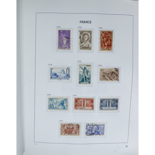 27 - Misc. Lots & Collections FRANCE 1849/1994 substantial mostly used collection in Davo printed album, ... 