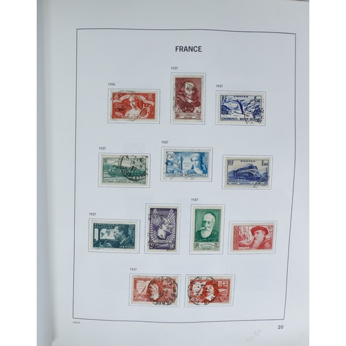 27 - Misc. Lots & Collections FRANCE 1849/1994 substantial mostly used collection in Davo printed album, ... 