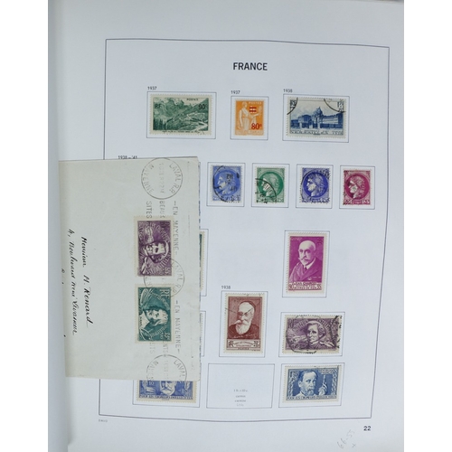 27 - Misc. Lots & Collections FRANCE 1849/1994 substantial mostly used collection in Davo printed album, ... 