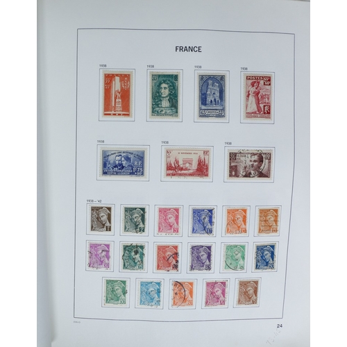 27 - Misc. Lots & Collections FRANCE 1849/1994 substantial mostly used collection in Davo printed album, ... 