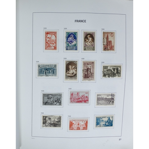 27 - Misc. Lots & Collections FRANCE 1849/1994 substantial mostly used collection in Davo printed album, ... 