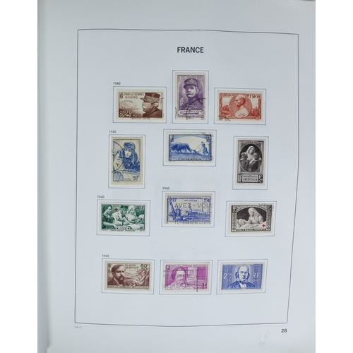 27 - Misc. Lots & Collections FRANCE 1849/1994 substantial mostly used collection in Davo printed album, ... 