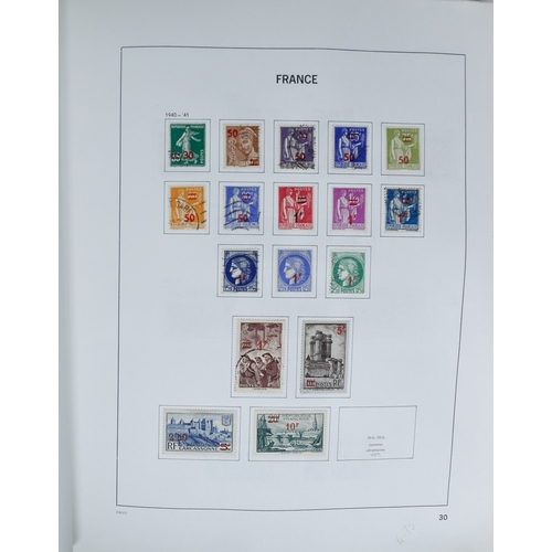 27 - Misc. Lots & Collections FRANCE 1849/1994 substantial mostly used collection in Davo printed album, ... 