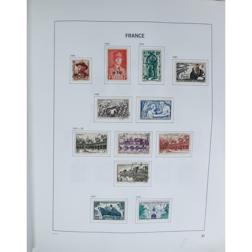 27 - Misc. Lots & Collections FRANCE 1849/1994 substantial mostly used collection in Davo printed album, ... 