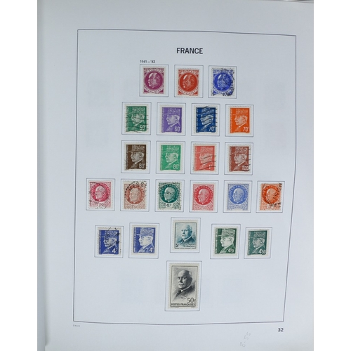 27 - Misc. Lots & Collections FRANCE 1849/1994 substantial mostly used collection in Davo printed album, ... 