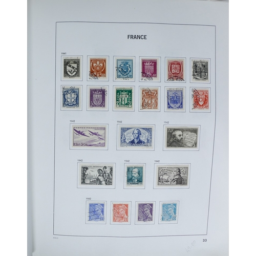 27 - Misc. Lots & Collections FRANCE 1849/1994 substantial mostly used collection in Davo printed album, ... 