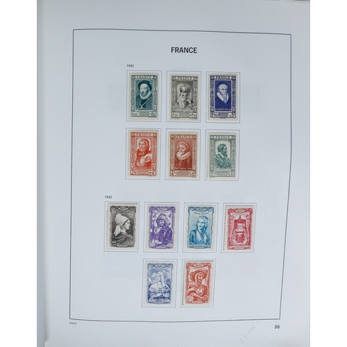 27 - Misc. Lots & Collections FRANCE 1849/1994 substantial mostly used collection in Davo printed album, ... 