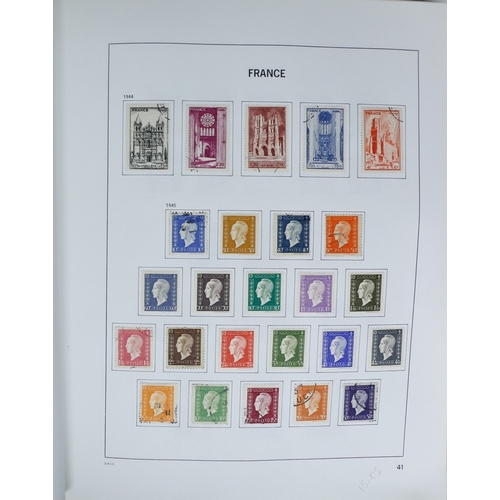 27 - Misc. Lots & Collections FRANCE 1849/1994 substantial mostly used collection in Davo printed album, ... 