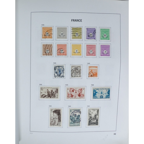 27 - Misc. Lots & Collections FRANCE 1849/1994 substantial mostly used collection in Davo printed album, ... 