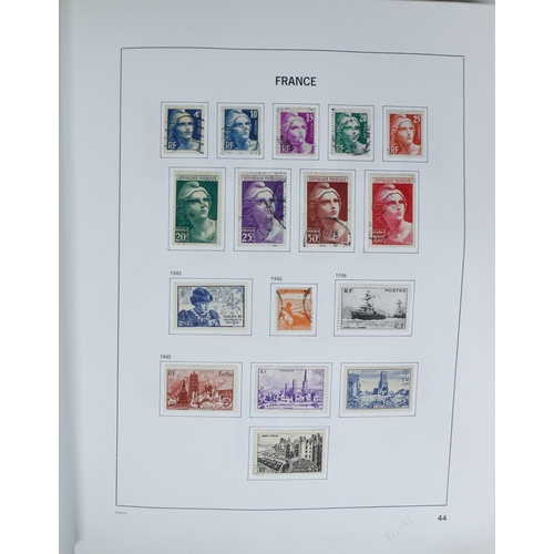 27 - Misc. Lots & Collections FRANCE 1849/1994 substantial mostly used collection in Davo printed album, ... 