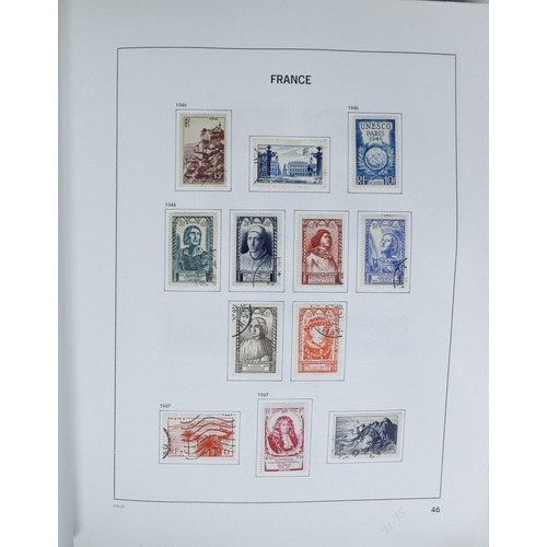 27 - Misc. Lots & Collections FRANCE 1849/1994 substantial mostly used collection in Davo printed album, ... 