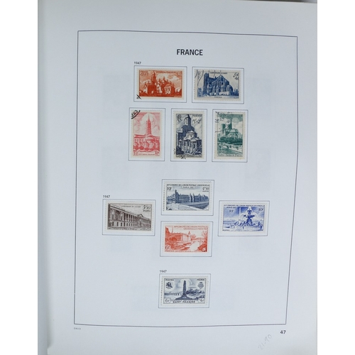 27 - Misc. Lots & Collections FRANCE 1849/1994 substantial mostly used collection in Davo printed album, ... 