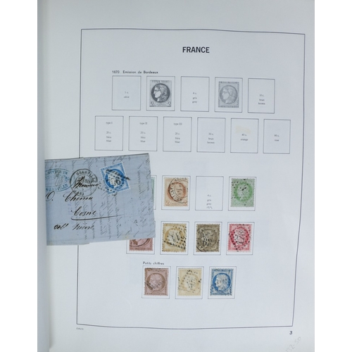 27 - Misc. Lots & Collections FRANCE 1849/1994 substantial mostly used collection in Davo printed album, ... 