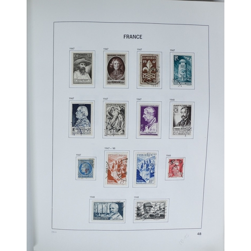 27 - Misc. Lots & Collections FRANCE 1849/1994 substantial mostly used collection in Davo printed album, ... 