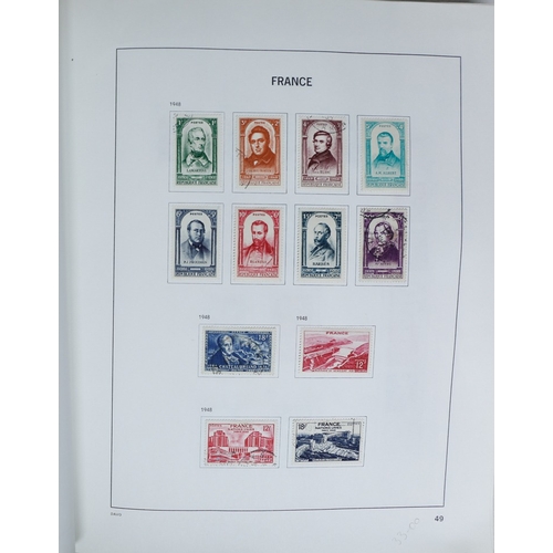 27 - Misc. Lots & Collections FRANCE 1849/1994 substantial mostly used collection in Davo printed album, ... 