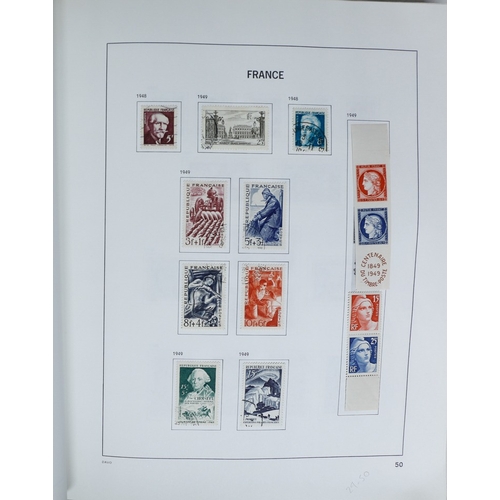 27 - Misc. Lots & Collections FRANCE 1849/1994 substantial mostly used collection in Davo printed album, ... 