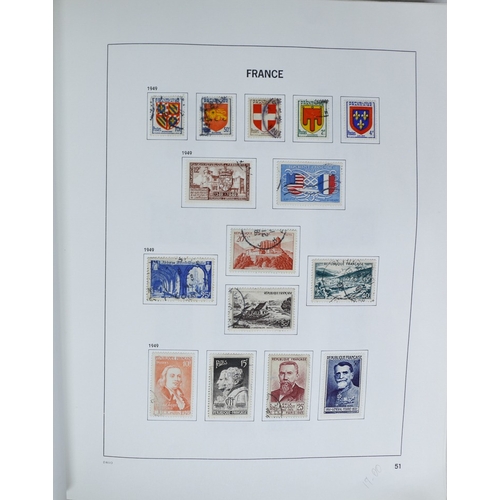 27 - Misc. Lots & Collections FRANCE 1849/1994 substantial mostly used collection in Davo printed album, ... 