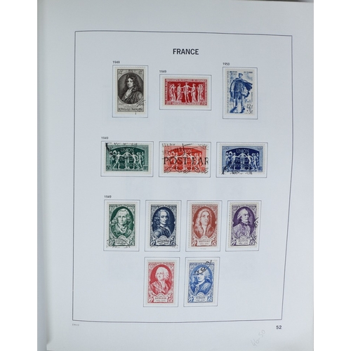 27 - Misc. Lots & Collections FRANCE 1849/1994 substantial mostly used collection in Davo printed album, ... 