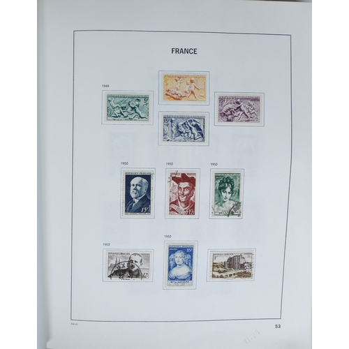 27 - Misc. Lots & Collections FRANCE 1849/1994 substantial mostly used collection in Davo printed album, ... 