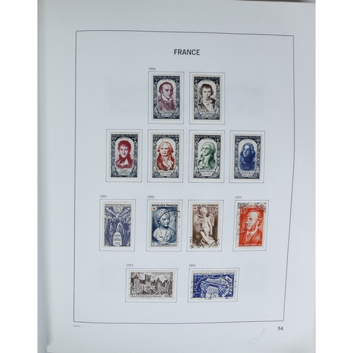 27 - Misc. Lots & Collections FRANCE 1849/1994 substantial mostly used collection in Davo printed album, ... 