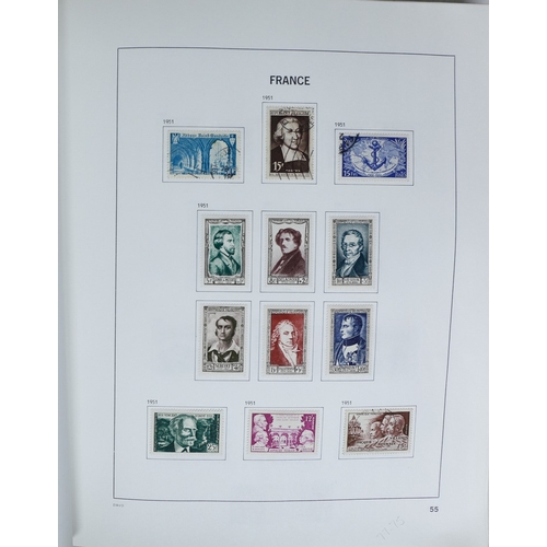 27 - Misc. Lots & Collections FRANCE 1849/1994 substantial mostly used collection in Davo printed album, ... 