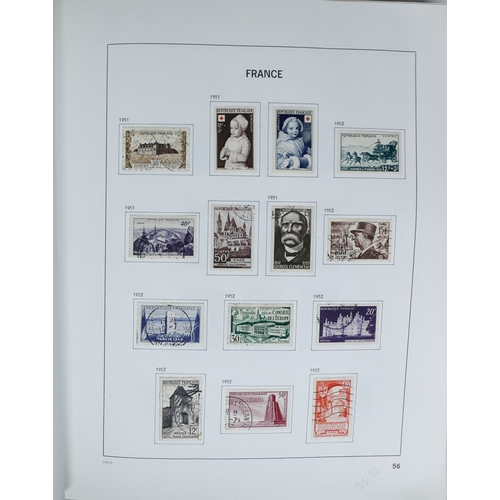 27 - Misc. Lots & Collections FRANCE 1849/1994 substantial mostly used collection in Davo printed album, ... 