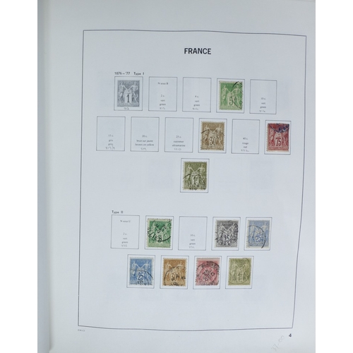 27 - Misc. Lots & Collections FRANCE 1849/1994 substantial mostly used collection in Davo printed album, ... 