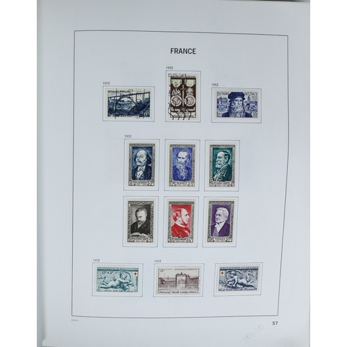 27 - Misc. Lots & Collections FRANCE 1849/1994 substantial mostly used collection in Davo printed album, ... 