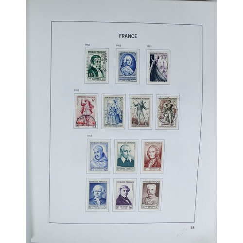 27 - Misc. Lots & Collections FRANCE 1849/1994 substantial mostly used collection in Davo printed album, ... 