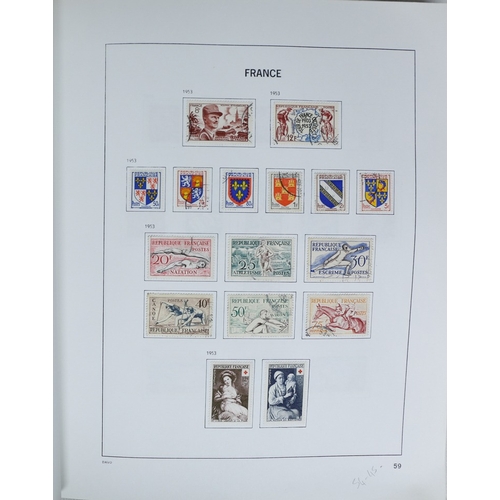 27 - Misc. Lots & Collections FRANCE 1849/1994 substantial mostly used collection in Davo printed album, ... 