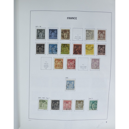 27 - Misc. Lots & Collections FRANCE 1849/1994 substantial mostly used collection in Davo printed album, ... 