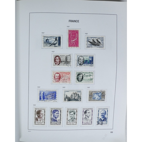 27 - Misc. Lots & Collections FRANCE 1849/1994 substantial mostly used collection in Davo printed album, ... 