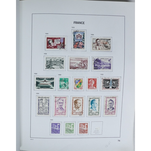 27 - Misc. Lots & Collections FRANCE 1849/1994 substantial mostly used collection in Davo printed album, ... 