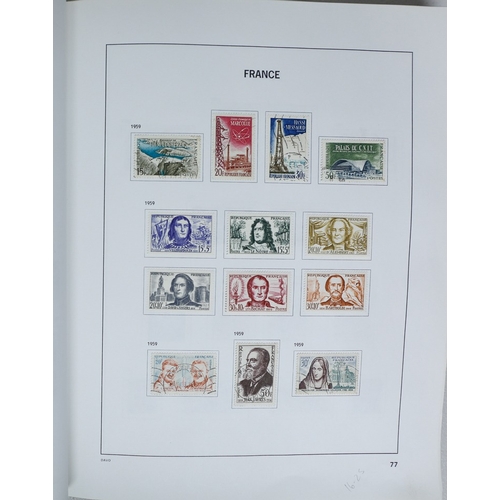 27 - Misc. Lots & Collections FRANCE 1849/1994 substantial mostly used collection in Davo printed album, ... 