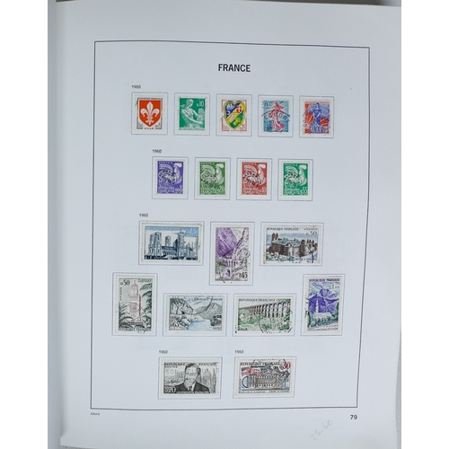 27 - Misc. Lots & Collections FRANCE 1849/1994 substantial mostly used collection in Davo printed album, ... 