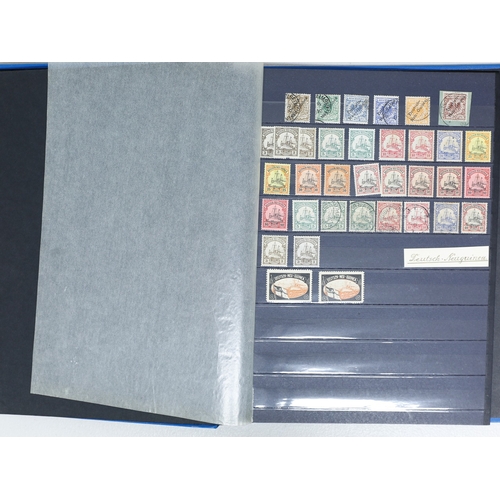 33 - Misc. Lots & Collections GERMAN COLONIES 1897/1914 mint & used coll. in stockbook with New Guinea 18... 