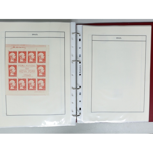 37 - Misc. Lots & Collections BRAZIL 1843 to 1972 mint & used incl. sets/part-sets, Air mail, MS etc with... 