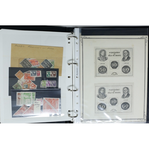 37 - Misc. Lots & Collections BRAZIL 1843 to 1972 mint & used incl. sets/part-sets, Air mail, MS etc with... 