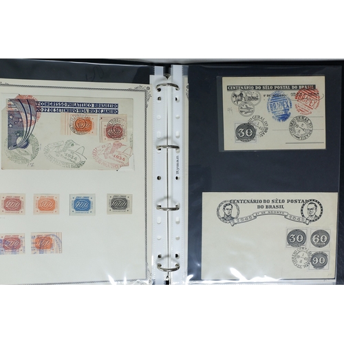 37 - Misc. Lots & Collections BRAZIL 1843 to 1972 mint & used incl. sets/part-sets, Air mail, MS etc with... 