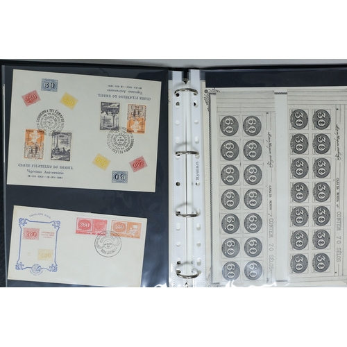 37 - Misc. Lots & Collections BRAZIL 1843 to 1972 mint & used incl. sets/part-sets, Air mail, MS etc with... 