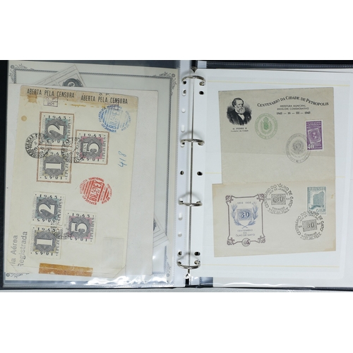 37 - Misc. Lots & Collections BRAZIL 1843 to 1972 mint & used incl. sets/part-sets, Air mail, MS etc with... 