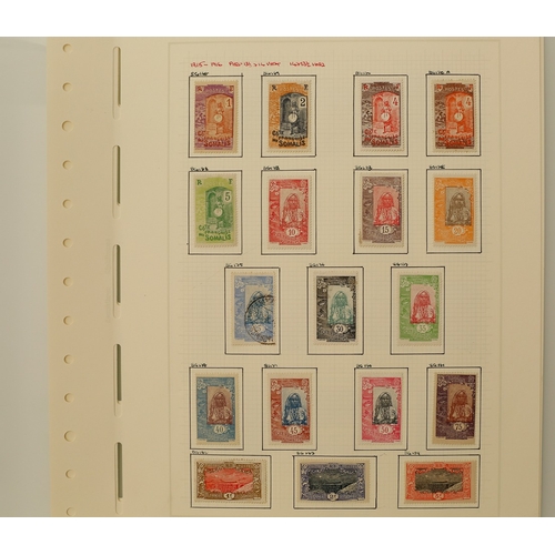 47 - Misc. Lots & Collections FRENCH SOMALI COAST 1902/39 mostly mint coll. with 1902/3 to 5f plus three ... 