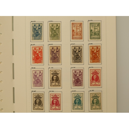 47 - Misc. Lots & Collections FRENCH SOMALI COAST 1902/39 mostly mint coll. with 1902/3 to 5f plus three ... 