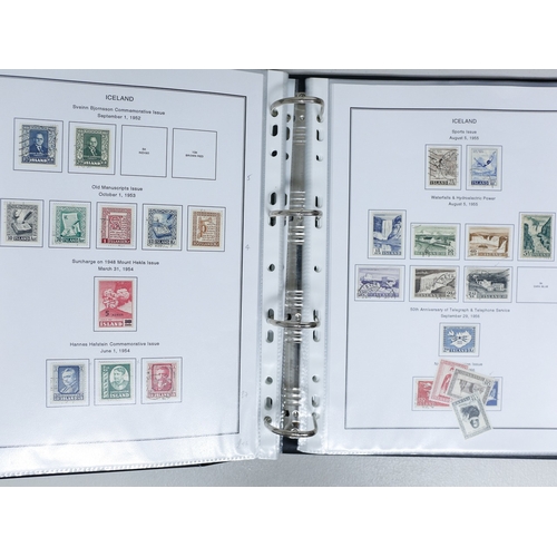 51 - Misc. Lots & Collections ICELAND 1876/1962 mint & used collection on printed pages in binder, with 1... 