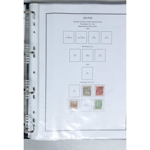 51 - Misc. Lots & Collections ICELAND 1876/1962 mint & used collection on printed pages in binder, with 1... 